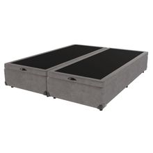Base Box Baú Queen Cinza De Madeira 158cm Kazamix