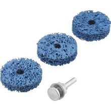 Jogo Esponja Abrasiva 50mm Haste 1-4 Pesado Para Furadeira