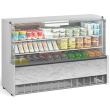 Vitrine Refrigerada Ar Forçado Com Vidros Aquecidos Gpfa175a Gelopar 1,73mt Branco 220v