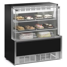 Vitrine Refrigerada Confeitaria Dupla Função Aurora Gpea110r Gelopar 1,06mt Preto 220v
