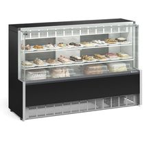 Vitrine Refrigerada Gpea175r Gelopar Aurora Confeitaria 1,73mt Preto 110v