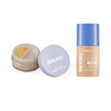 Kit Bauny Pó Solto Facial 9g-15g 020 + Base Be Easy Tint 020