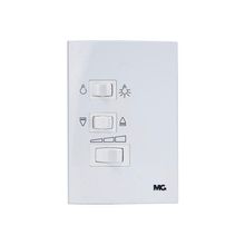 Controle Para Ventilador De Teto Margirius Sleek 4x2 3 Velocidades Com Capacitor 200W Branco 220V