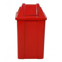 Cesto Quadrado Com Tampa Vai-vem 60 Litros