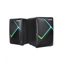 Caixa De Som Gamer Vinik Constelation 6w 2.0 Led Rainbow...
