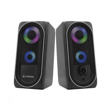 Caixa De Som Gamer Multimídia Fortrek Black Hawk Rgb Preta
