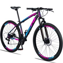 Bicicleta Aro 29 Dropp Z3 H Alumínio Câmbio Shimano 24v Freio A Disco Hidráulico Preto+ Azul 19