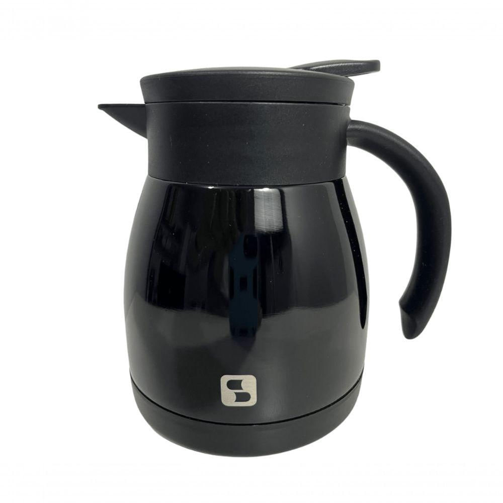 Bule Inox Elegance Garrafa Térmica Para Chá Café água 500ml Preto ...