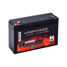 Bateria Estacionária Selada 6v 12ah Vrla Up6120 Unipower