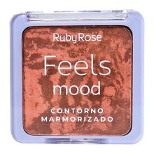 Ruby Rose Paleta De Contorno Marmorizado Feels Mood Hb7527 Cor:medium