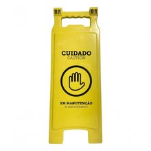 Placa De Sinalização Limpeza Em Manutenção Star Clean