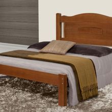 Cama Queen Size Paris de Madeira Tauari Castanho