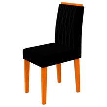 Mesa Jantar Bárbara 1,60m 6 Cadeiras Ypê Preto Vl07