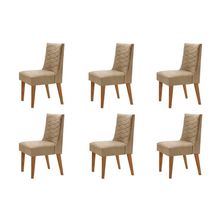 Conjunto 6 Cadeiras Imbuia 07