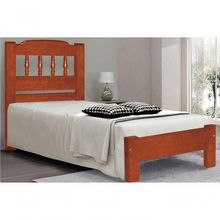 Cama de Solteiro Viena de Madeira Angelim Mel