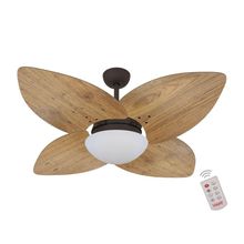 Ventilador De Teto Marrom 4 Pás Rádica Freijó 220V