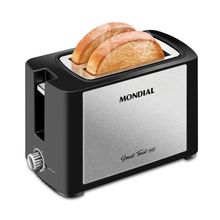 Torradeira Mondial T-13 Tostador Pães-220v-preto/inox
