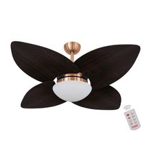 Ventilador De Teto Dormamu Cobre 4 Pás 110V Com Controle