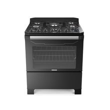 Fogão 5 Bocas Itatiaia Itamaster Digital Preto A Gás Com Tripla Chama