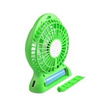 Ventilador Portatil Mini Circulador De Ar De Mesa Sem Fio 3 Velocidades Lanterna Multifuncional Recarregavel Verde