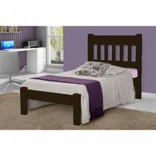 Cama de Solteiro Imperial de Madeira Maciça Tauari