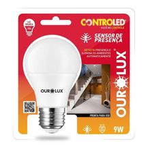 Lâmpada Inteligente Controled Sensor De Presença 9w Bivolt - Ourolux