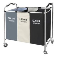 Cesto De Roupa Suja Separação 3 Cores