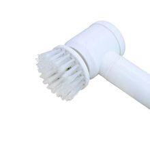 Escova De Limpeza Eletrica Com 3 Cabeças Usb Recarregavel Giratorio Mini