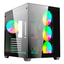 Gabinete Gamer C3tech Gaming Aquarius Mt-g910bk, Atx, Usb 3.0, Vidro Temperado - Preto