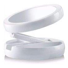 Espelho De Led Dobravel Aumenta 10x Maquiagem Original Luxo