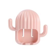 Porta Escova De Dente De Parede Cacto Rosa