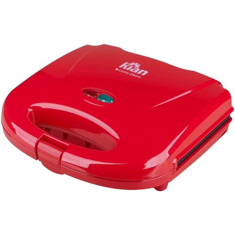 Sanduicheira Grill Kian Vermelha 127V