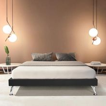 Estrutura Para Cama Casal Base Japonesa 140cm Veludo Preto