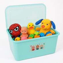 Caixa Organizadora Quarto Do Bebe Muliuso Porta Fraldas Brinquedos Roupas 30 Litros Tampa E Trava Verde