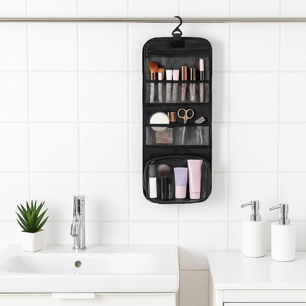 Necessaire Bolsa Organizadora De Higiene Pessoal Com Gancho Para Viagem Mala Academia Unissex Masculino Feminino