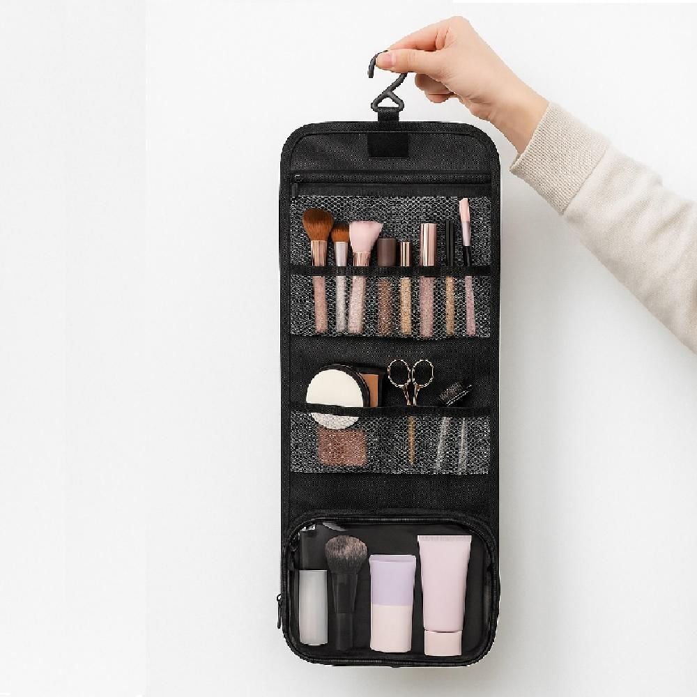 Encontraproduto.com.br - Necessaire Bolsa Organizadora De Higiene Pessoal Com Gancho Para Viagem Mala Academia Unissex Masculino Feminino
