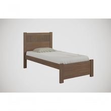 Cama Solteiro Ripada Primícia Plus - D Doro Castanho/ripado