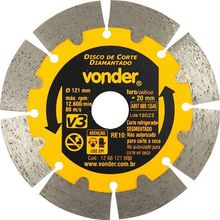 Disco Diamantado 121mm V3 Segmentado Vonder