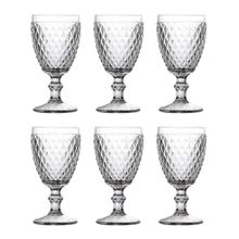 Conjunto De 06 Copos De Vidro 325ml Taça Bico De Abacaxi