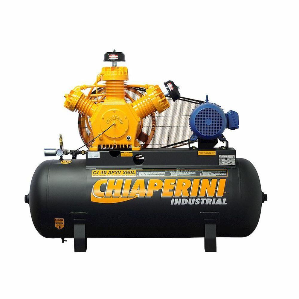 Compressor De Ar A.pressão Tri Contínuo 10hp 360l Chiaperini - Shop Coopera