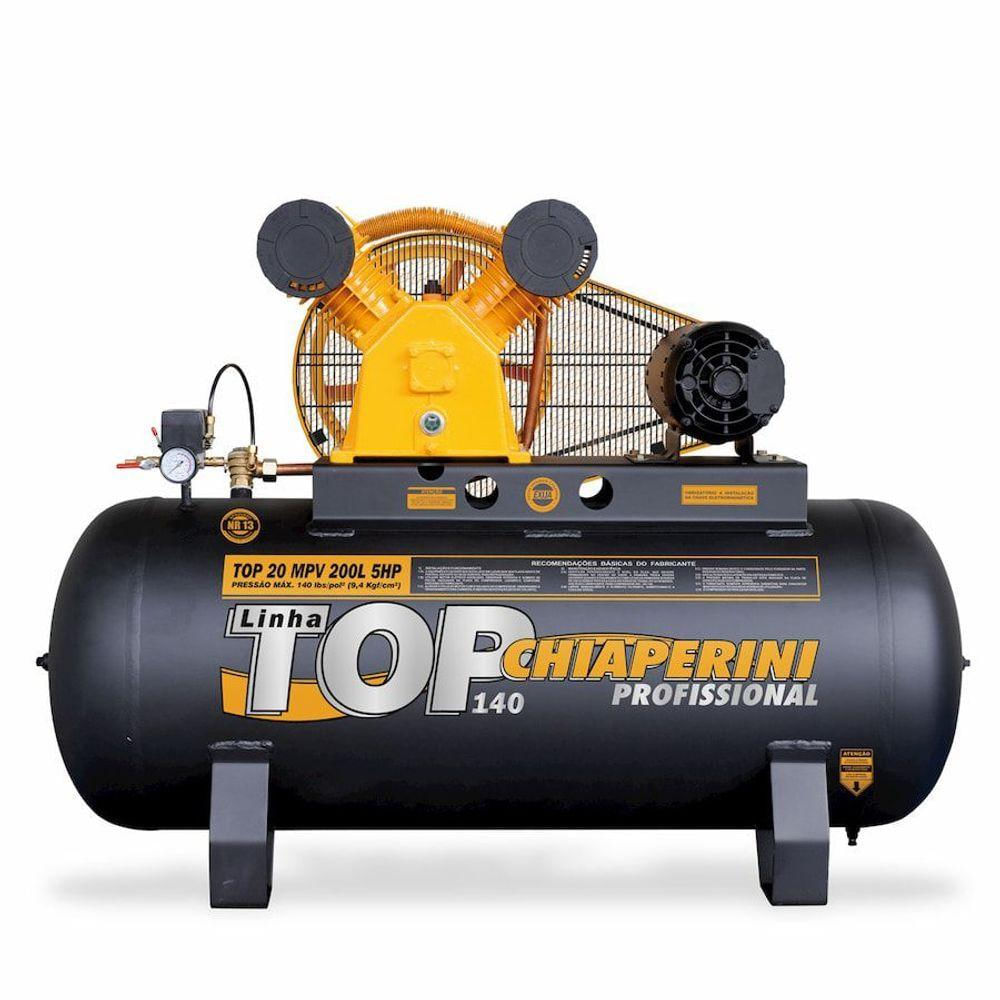 Compressor De Ar Média Pressão Mono 5hp 200l Chiaperini 220V - Shop Coopera