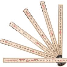 Escala Métrica 2 Metros 10 Dobras Madeira Natural Vonder