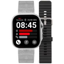 Smartwatch Technos Connect Max Call Prata - Tmaxcab/9k