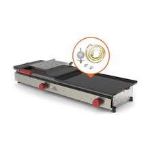 Kit - Sanduicheira Dupla 1 Prensa Gigante Gás Pr-950gn + Kit Gás - Progás