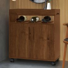 Bancada Bar Renens Canela Com 2 Portas