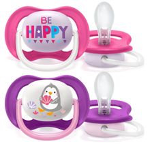 CHUPETA ULTRA AIR DUPLA PINGUIM BE HAPPY 6-18M PHILIPS AVENT