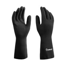 Luva Multiuso Látex Forrada Preta Tamanho 8 (M) - Proteção Mecânica - IMBAT