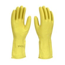 Luva Multiuso Látex Forrada Amarela Tamanho 7 (P) - Proteção Mecânica - IMBAT