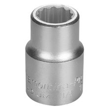 Soquete Estriado Aço Cromo Vanádio 18mm - Encaixe 3/4 Tramontina