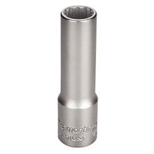 Soquete Estriado Longo Aço Cromo Vanádio 12mm - Encaixe 1/2 Tramontina PRO Tramontina